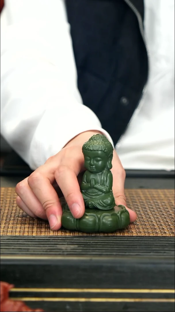 【闪购商品】紫砂茶壶20宝宝佛套组 民国绿