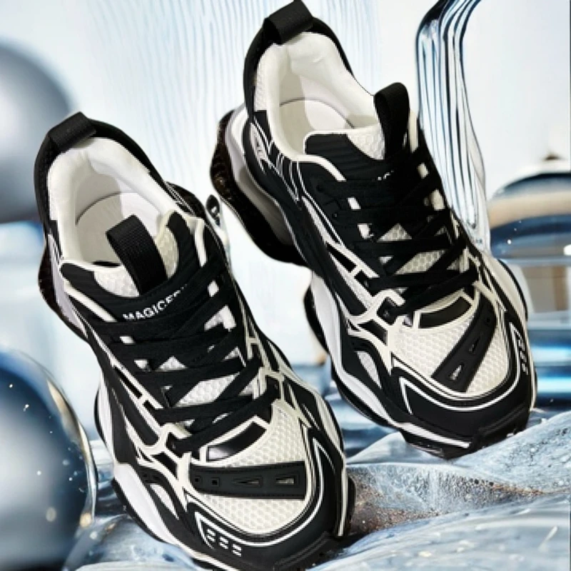 欧货高档新款男士潮流休闲鞋厚底增高老爹鞋百搭男鞋运动鞋时尚