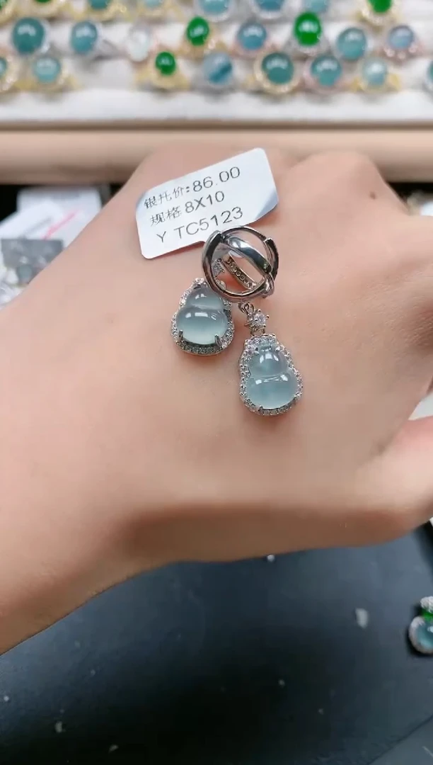 【闪购商品】翡翠戒指银S925镶嵌111111