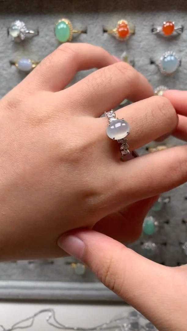 银S925镶嵌戒指翡翠19