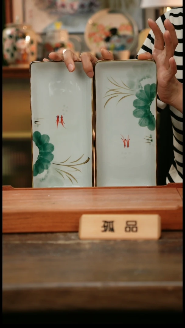摆件景德镇纯手工釉下彩精品茶具