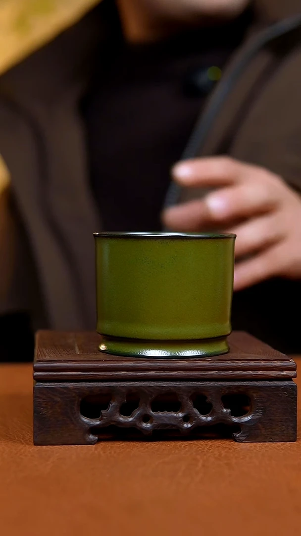 杯茶叶末纯手容天杯