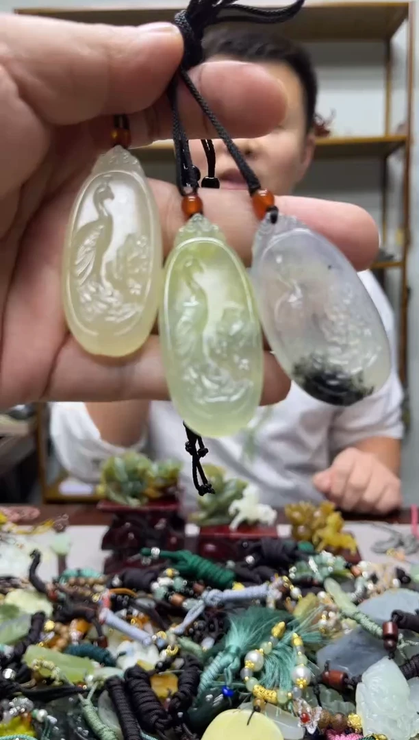 未镶嵌岫玉吊坠多样性发货*拍一发一