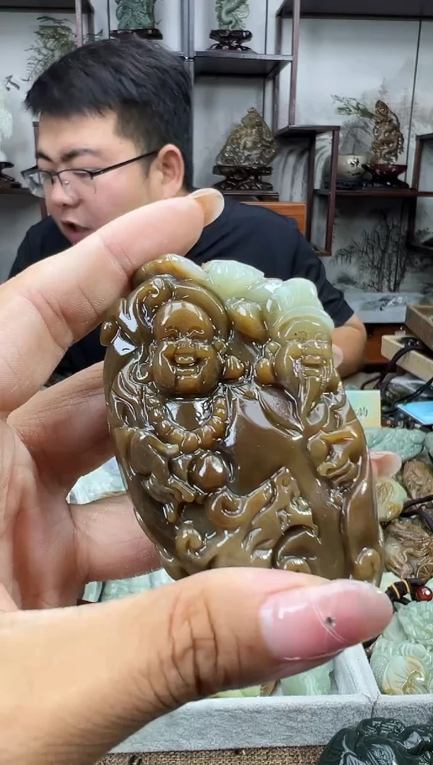 和田玉未镶嵌把件1