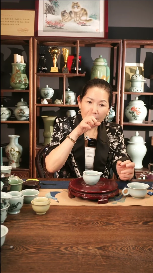 纯手工 绞胎 公道杯