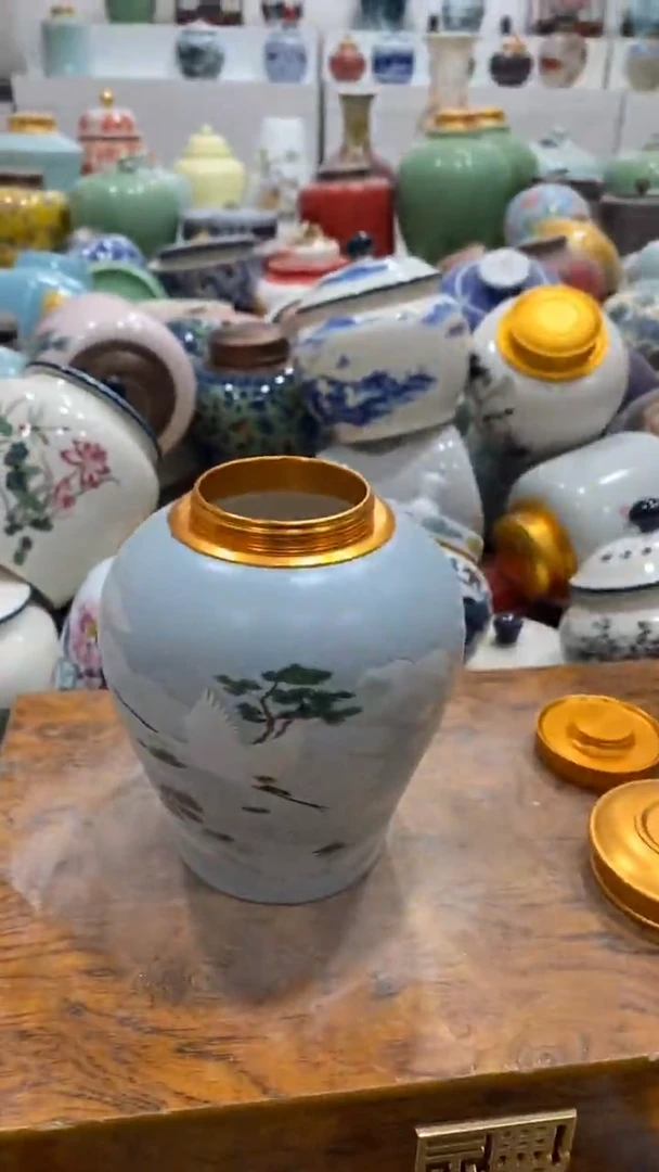 摆件陶茶叶罐密封罐储存罐