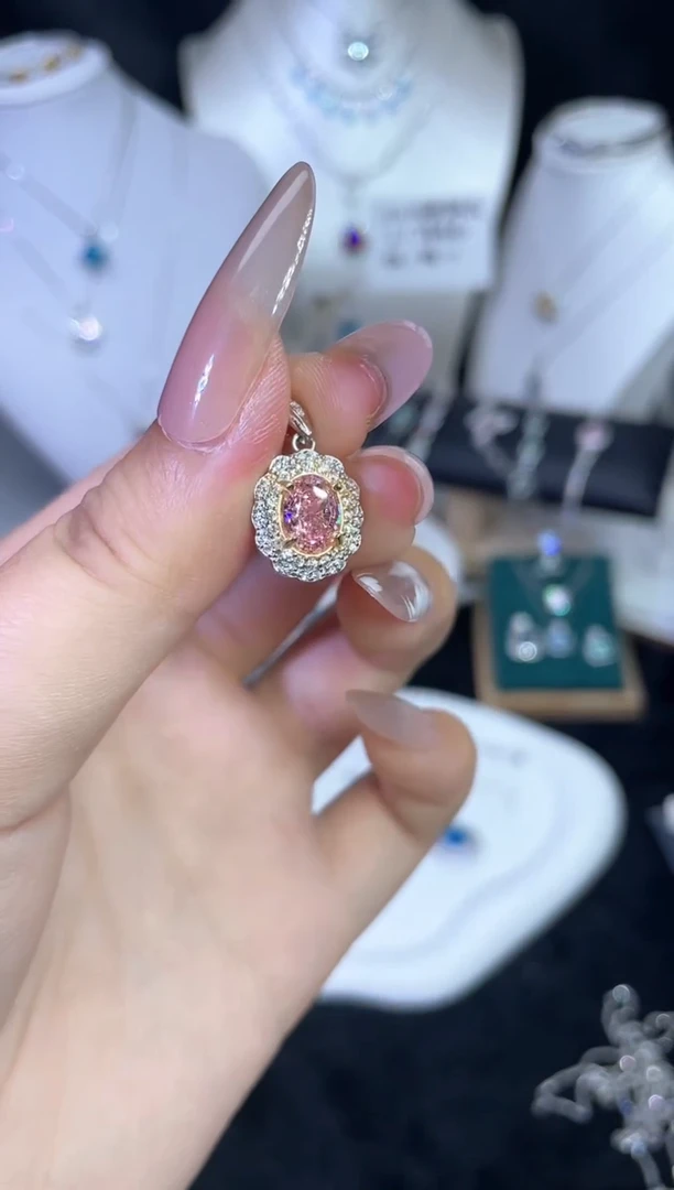 合成立方氧化锆925银S925通体纯银饰品  F0122