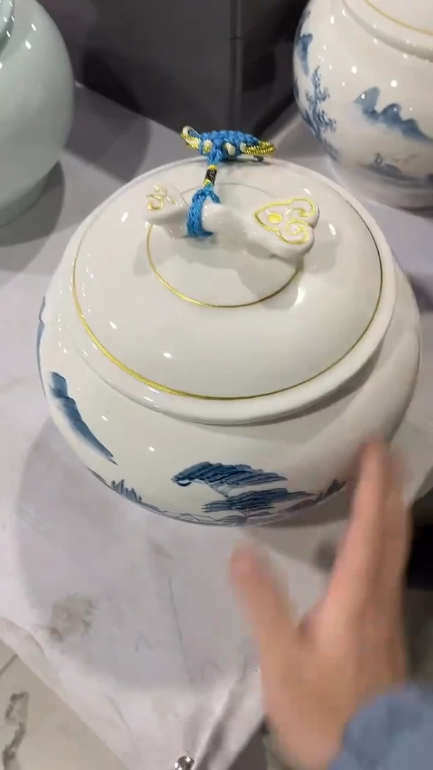 【闪购商品】摆件陶瓷茶叶罐密封罐