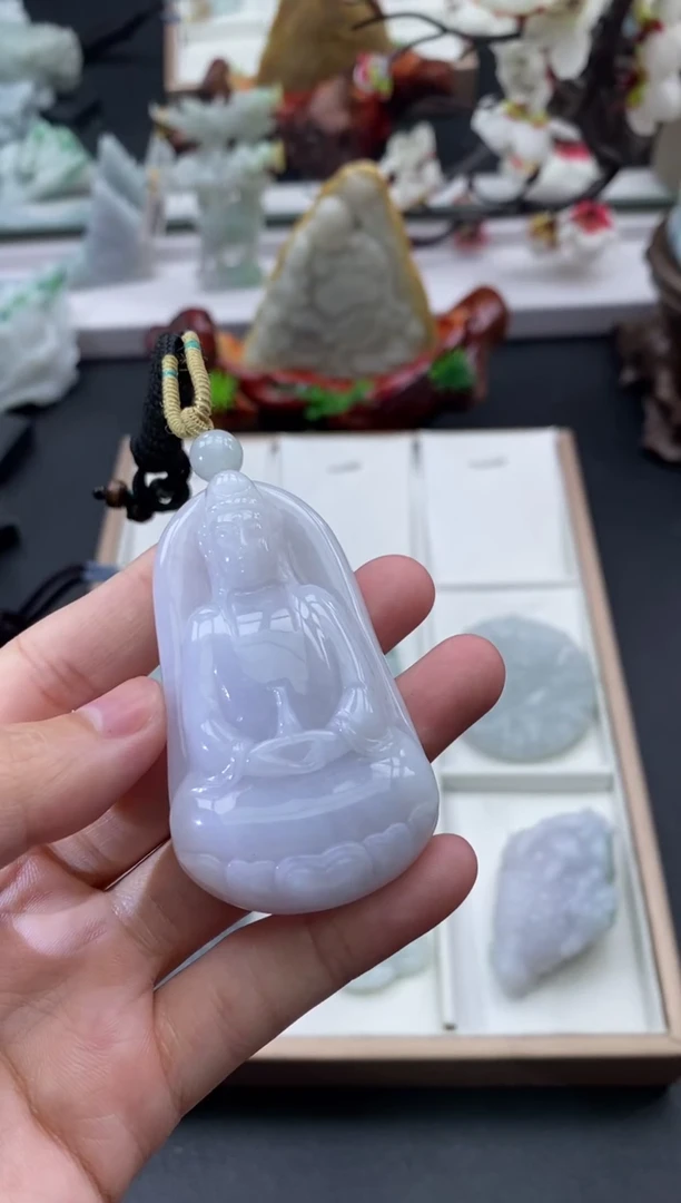 翡翠未镶嵌颈饰天然缅甸A货翡翠