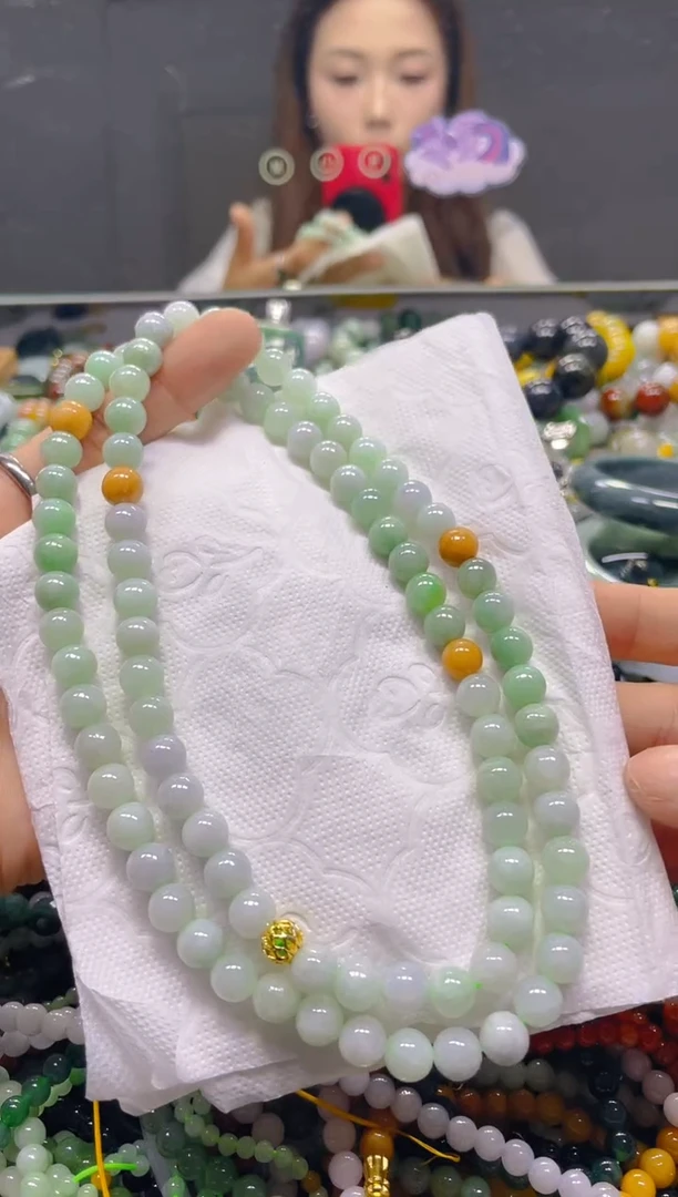 颈饰未镶嵌翡翠7MM