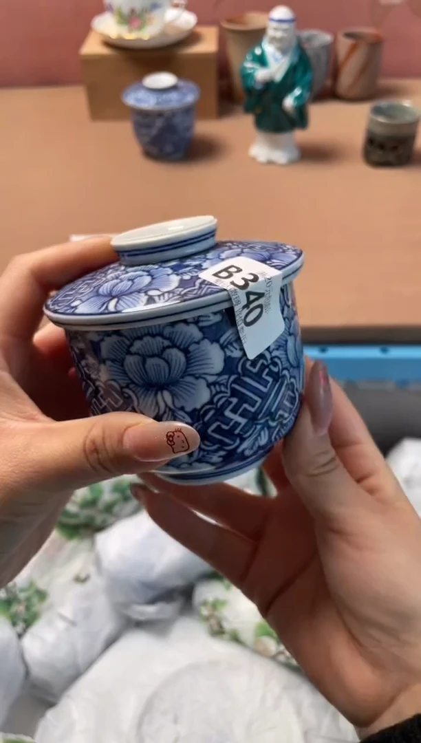 瓷片打***猫瓷器瓷器B340