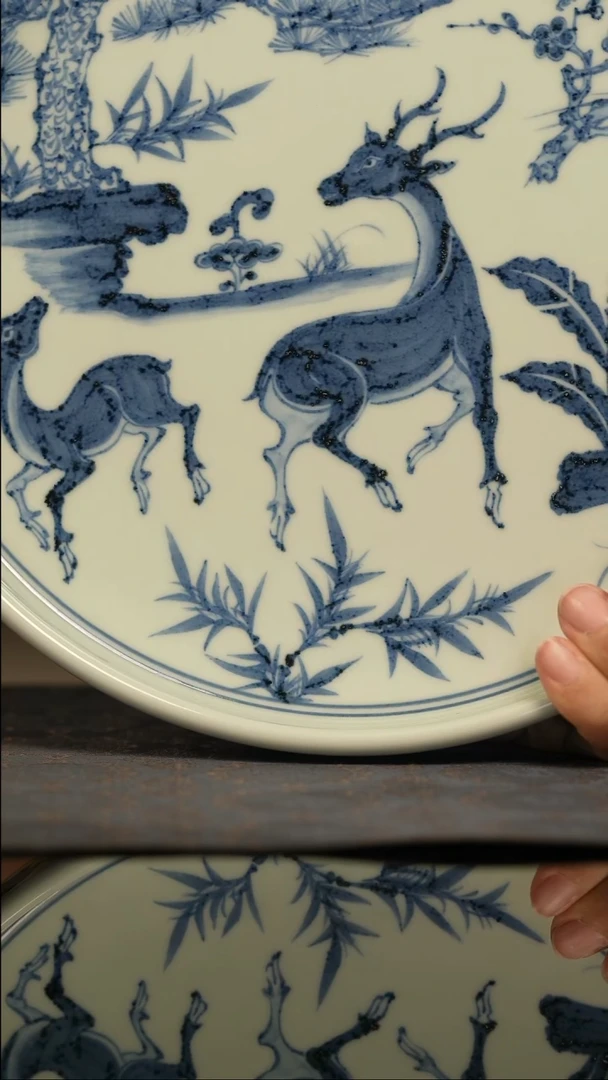 明续幽蓝鹿壶承壶承