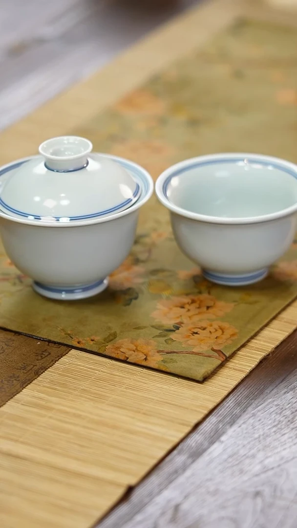 景德镇陶瓷茶具盖碗主人杯
