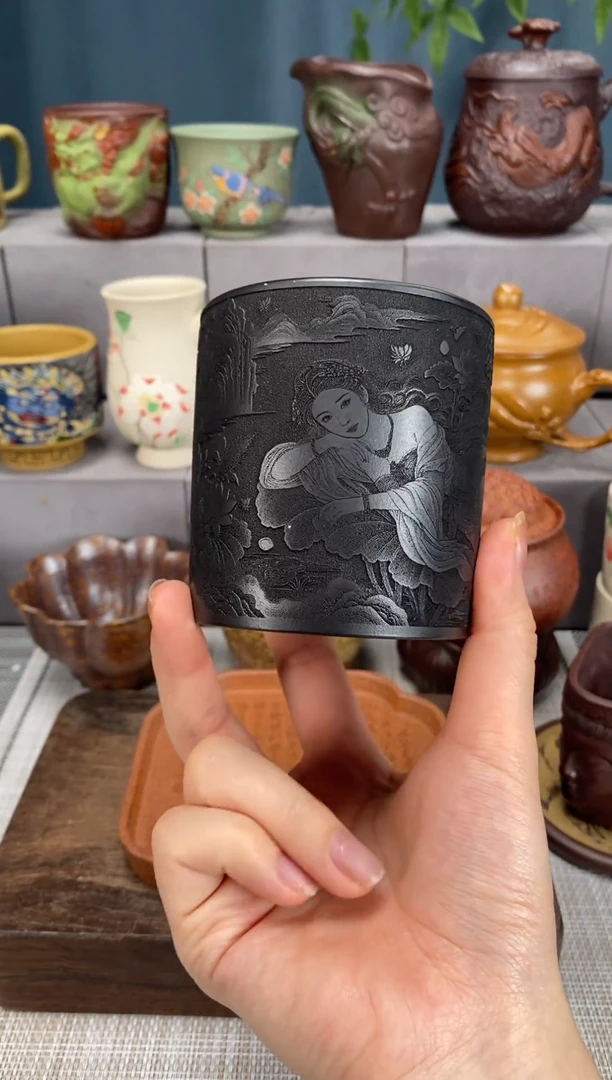 茶杯紫砂宜兴原矿紫砂