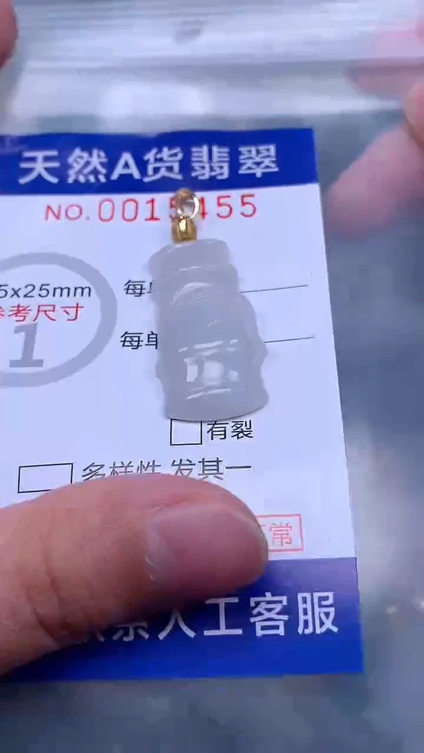 翡翠未镶嵌吊坠(不含链)1