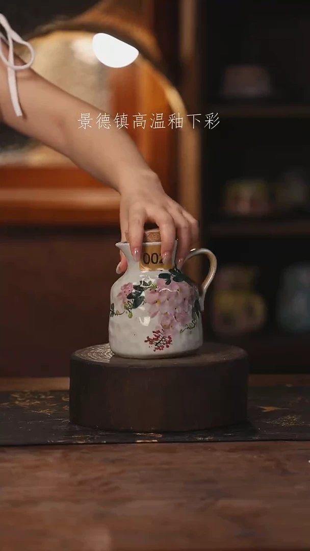 陶瓷景德镇高温釉下手绘陶瓷002