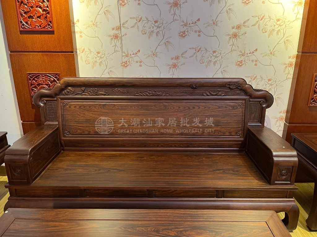 荷花宝座113沙发➕2.4四抽电视柜 实木材质