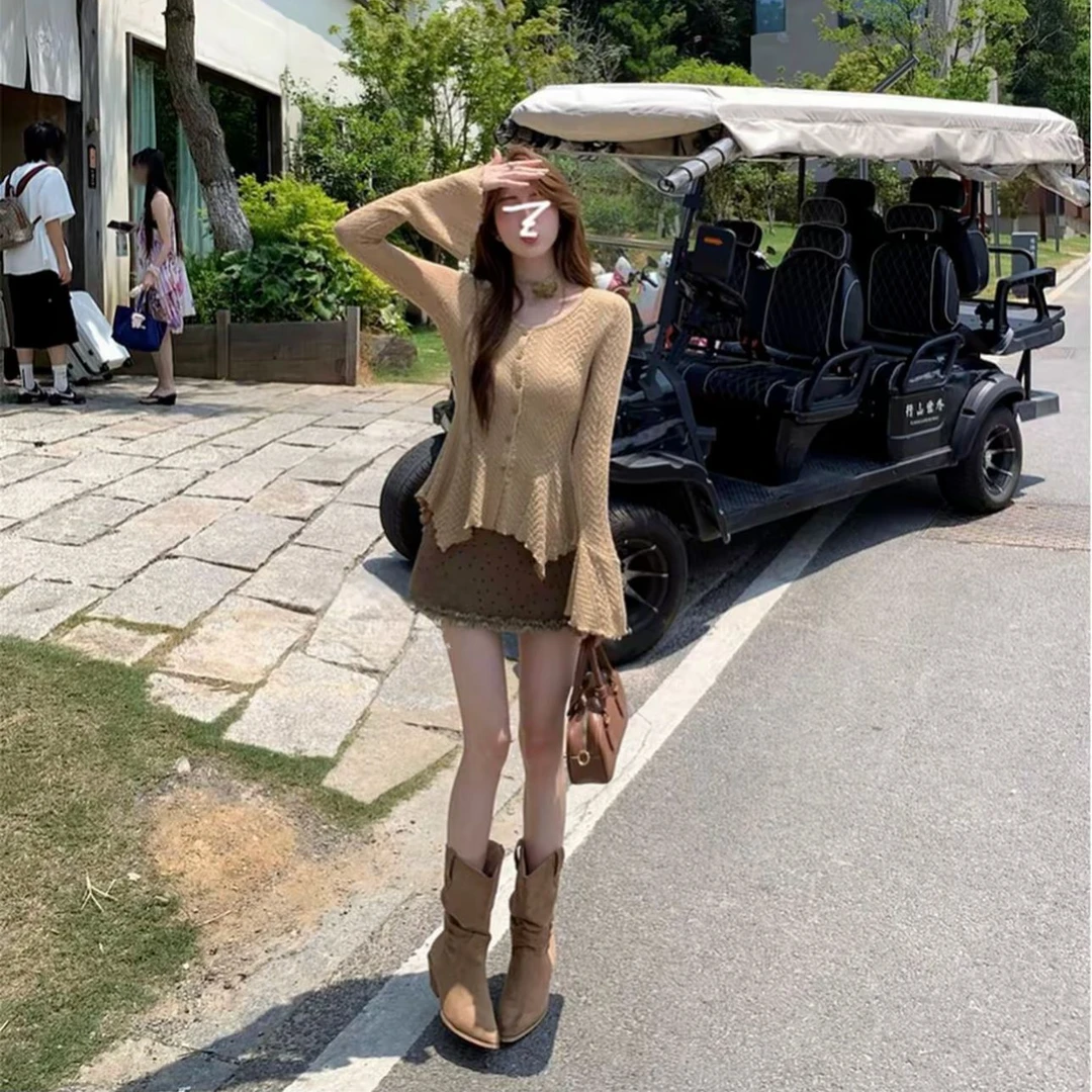 【一套拍链接】秋款小众设计感休闲百搭韩系套装