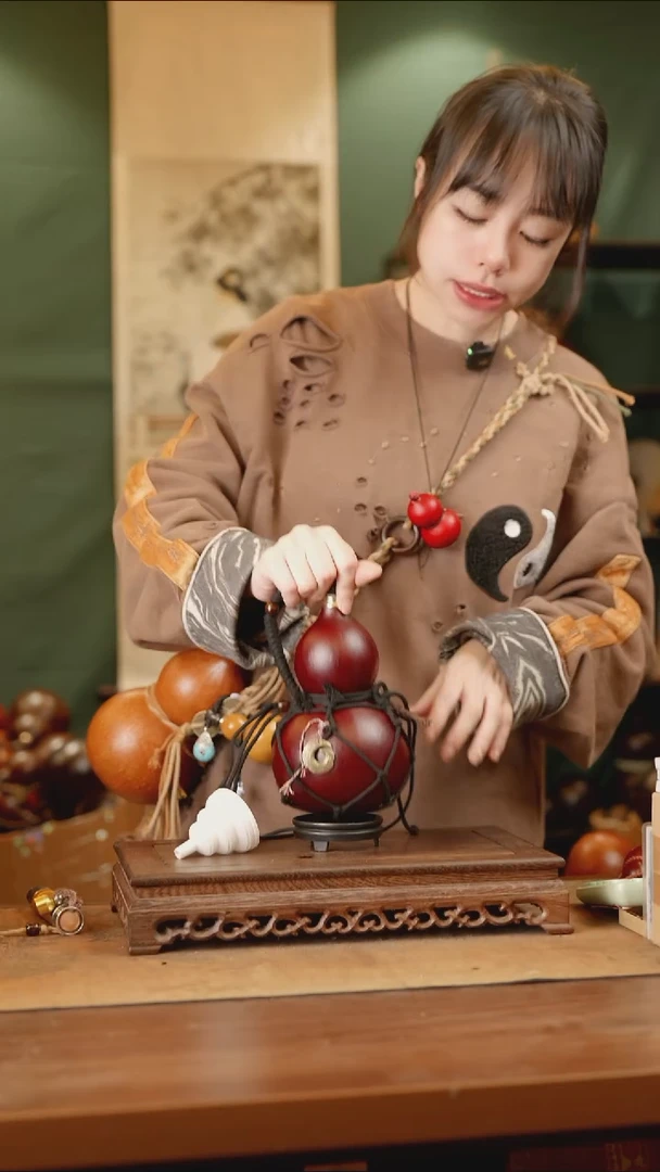 40号精品天然大漆酒葫芦一物一拍~