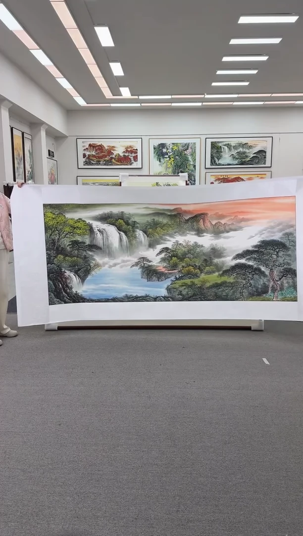 国画手绘 280*124 源远流长