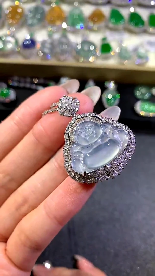 【闪购商品】翡翠吊坠(不含链)未镶嵌1-佛公（多样性发货一件