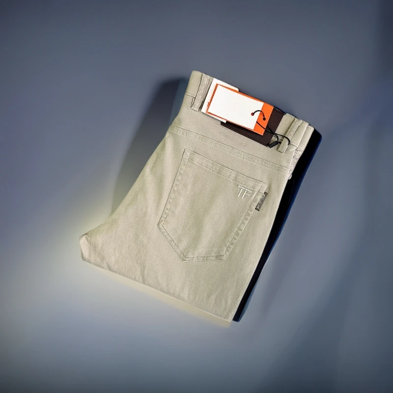 2025年新款男士夏季时尚百搭潮流高弹薄款舒适直筒裤