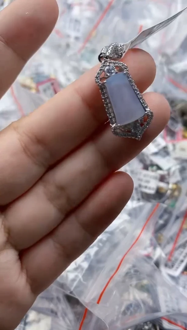 银S925镶嵌戒指翡翠444    8