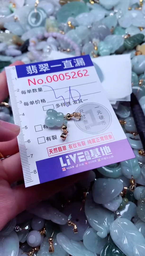 吊坠(不含链)未镶嵌翡翠5262