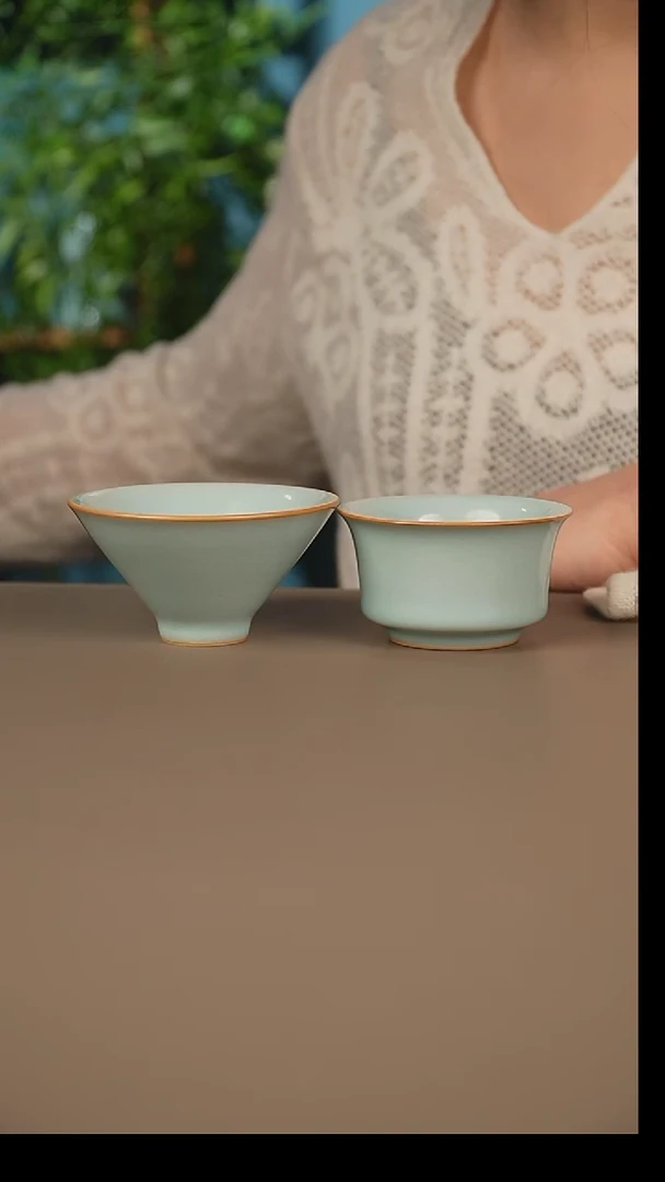 原矿有天青两只主人杯