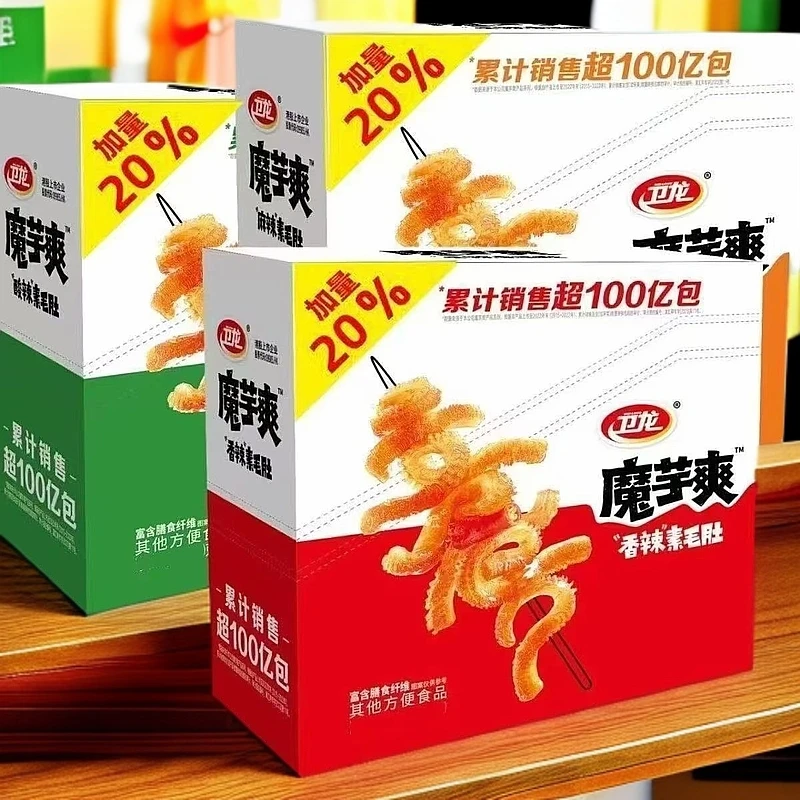 魔芋爽素毛肚香辣酸辣麻辣解馋网红休闲零食（18g/包）
