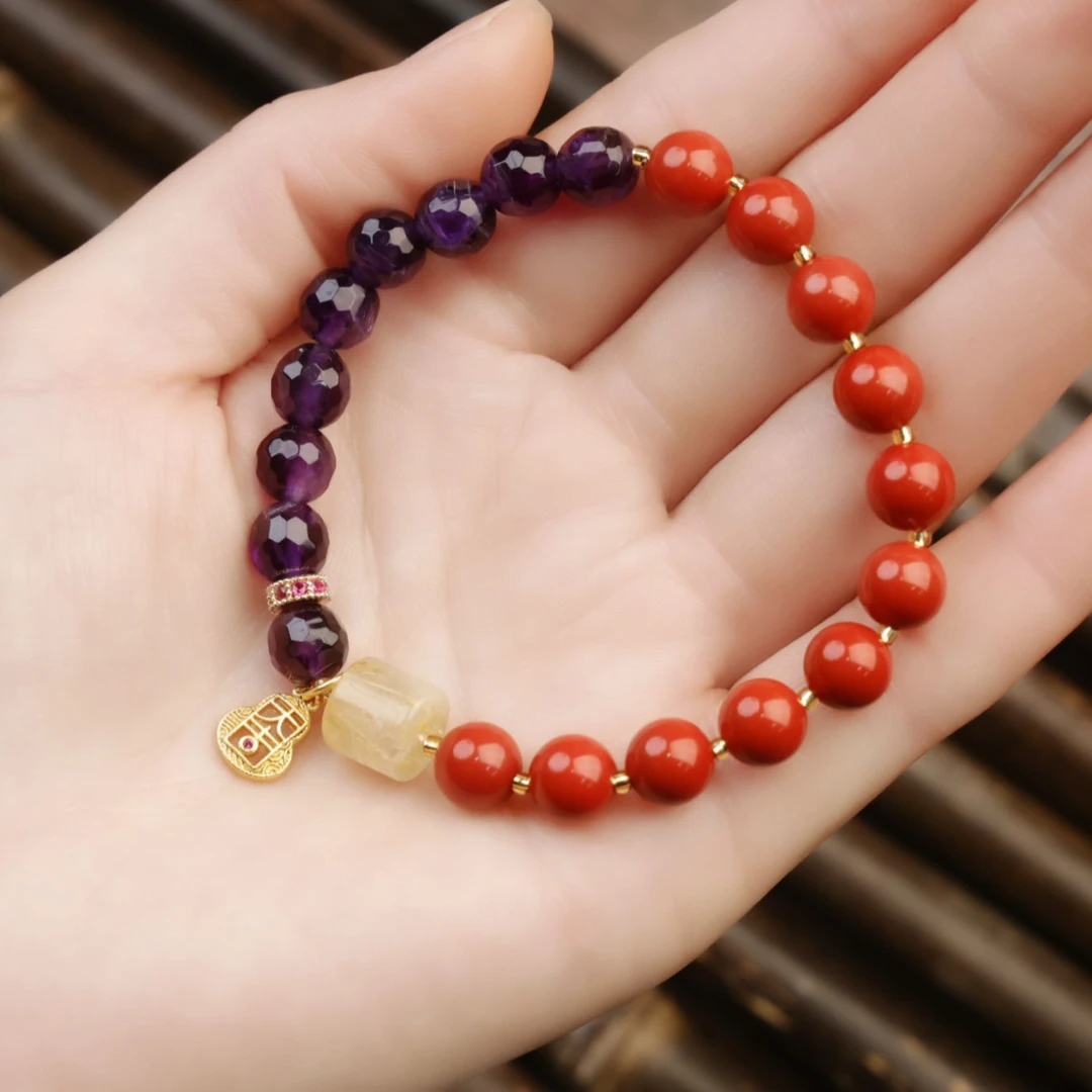 灵丹真朱 含辰砂工艺品Y【五行禅专属【九紫离火逆风翻盘】 朱砂手串