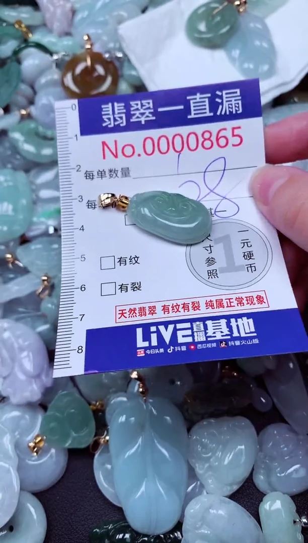 吊坠(不含链)未镶嵌翡翠865