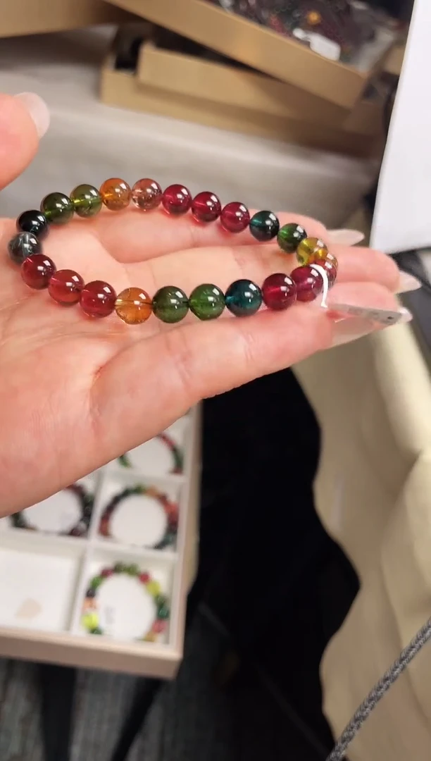 手链未镶嵌碧玺单圈手链7.5+