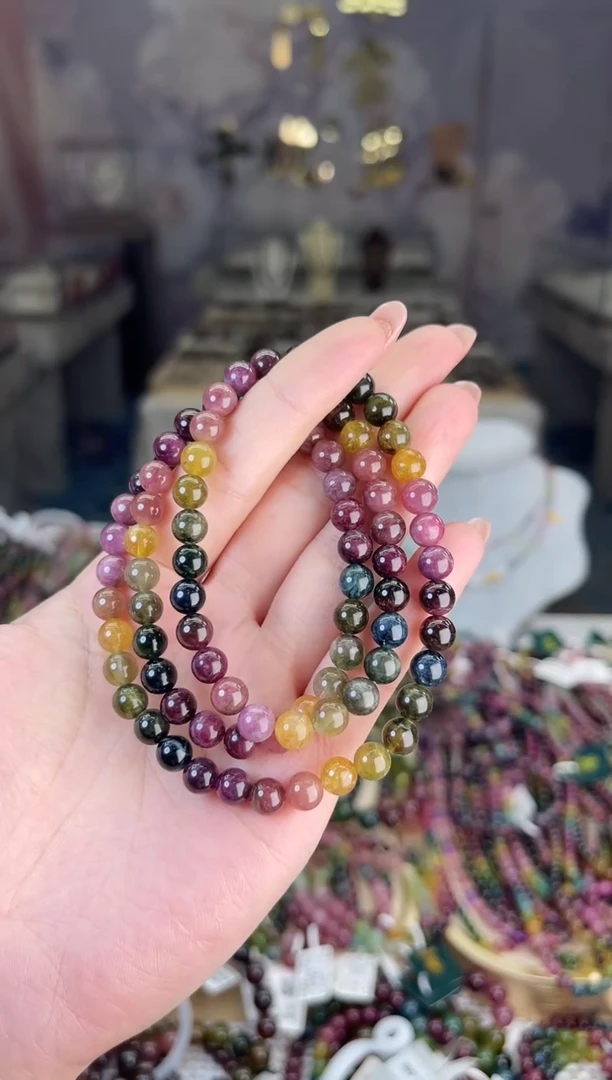 【闪购商品】碧玺/未镶嵌6mm+碧玺多圈多样性发货