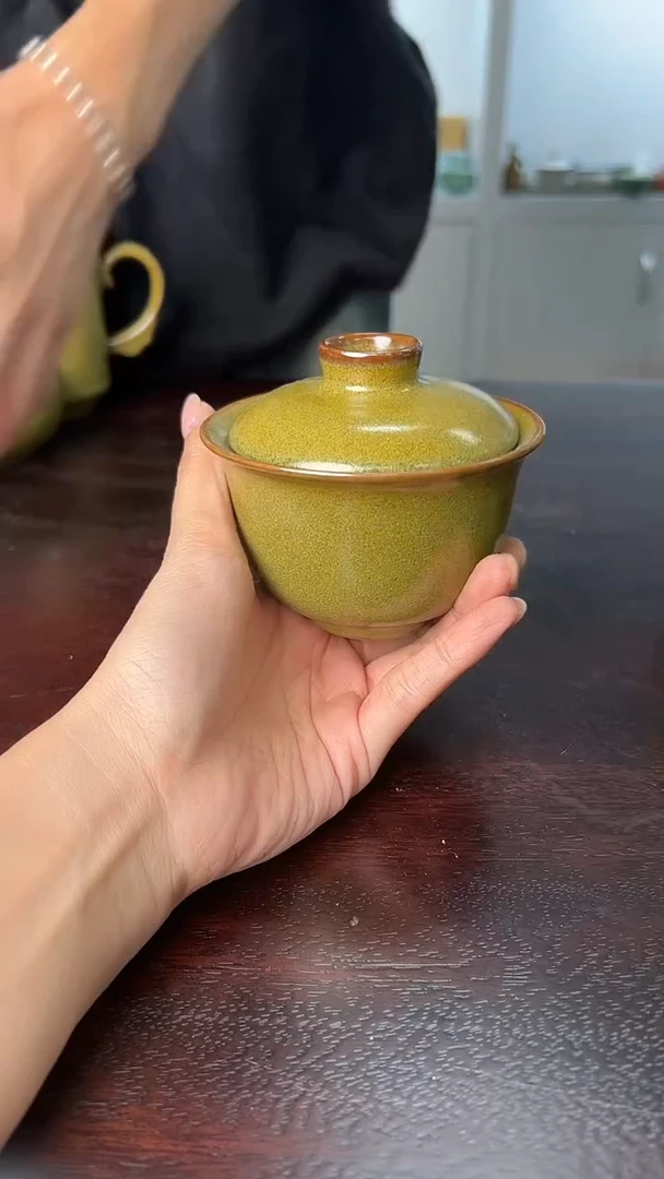 龙泉云间青瓷小米茶器