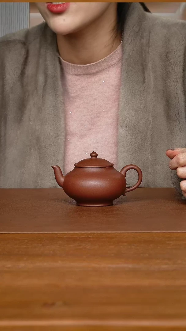 【闪购商品】紫砂茶壶邓瑛老师 宫灯 红紫泥200cc