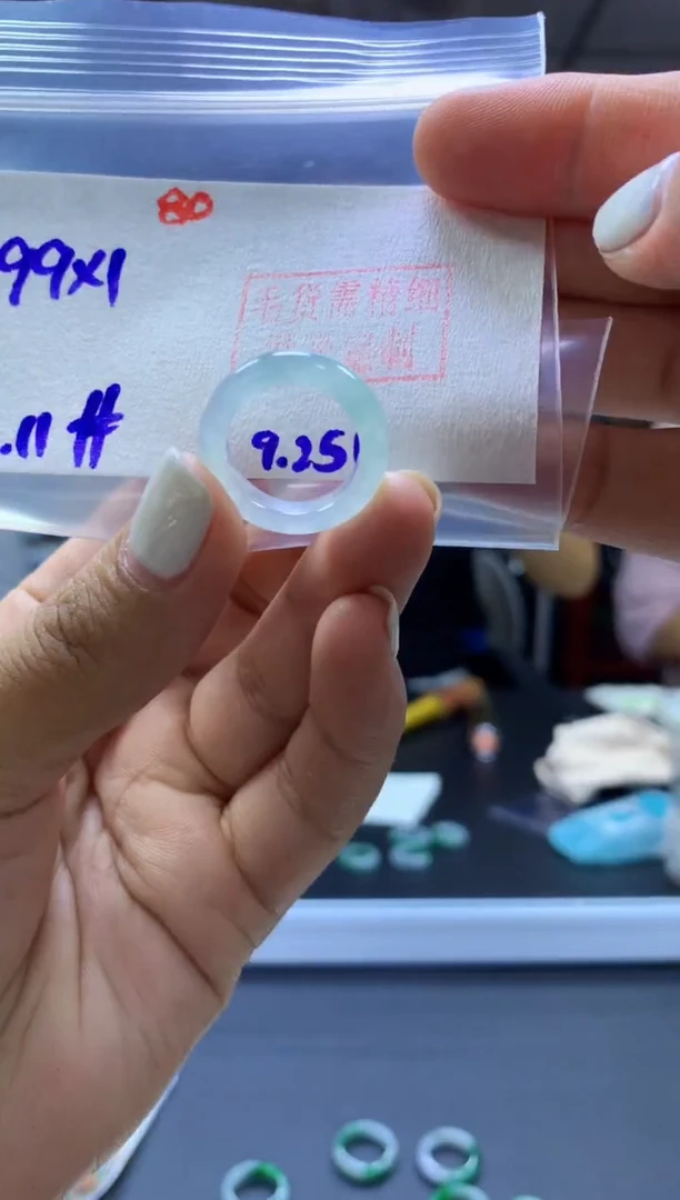 未镶嵌定制翡翠戒圈#99元-毛货需精细抛光