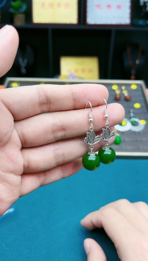 【闪购商品】玛瑙/玉髓耳钉银S925镶嵌429000