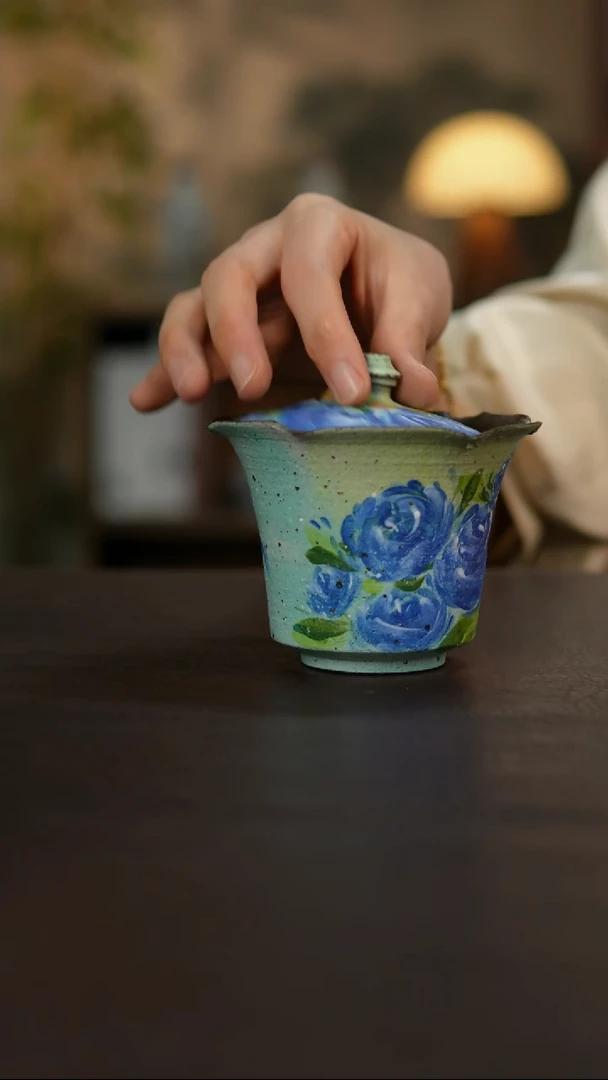 杯景德镇陶瓷杯碗柴烧多人