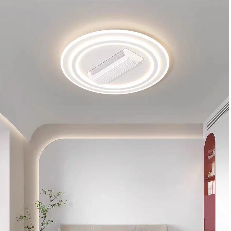 客厅灯2024年新款无叶风扇灯具现代简约大气客厅灯卧室灯中山灯具