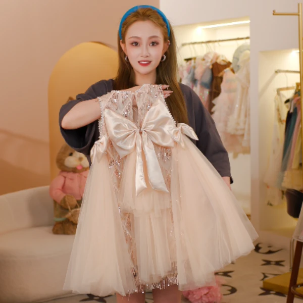 女童夏季新款时尚洋气优雅舒适网红公主连衣裙25010166