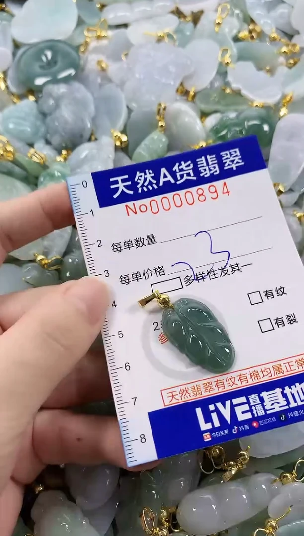 颈饰未镶嵌翡翠天然A货翡翠