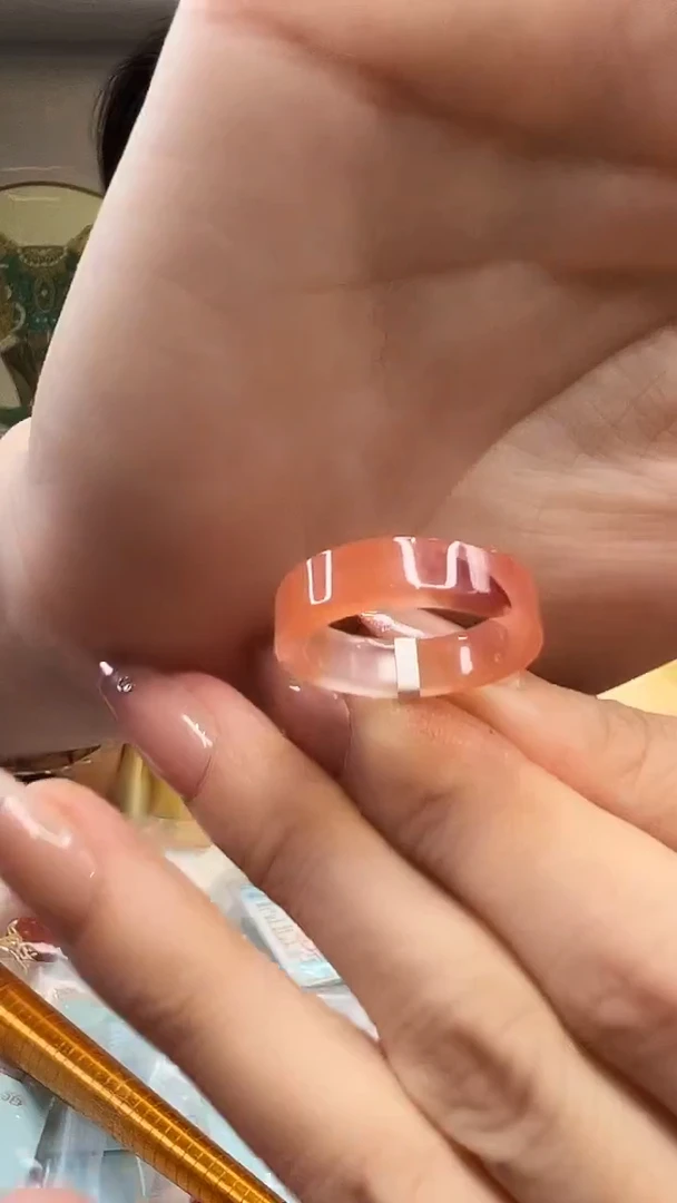 未镶嵌戒圈南红玛瑙15#