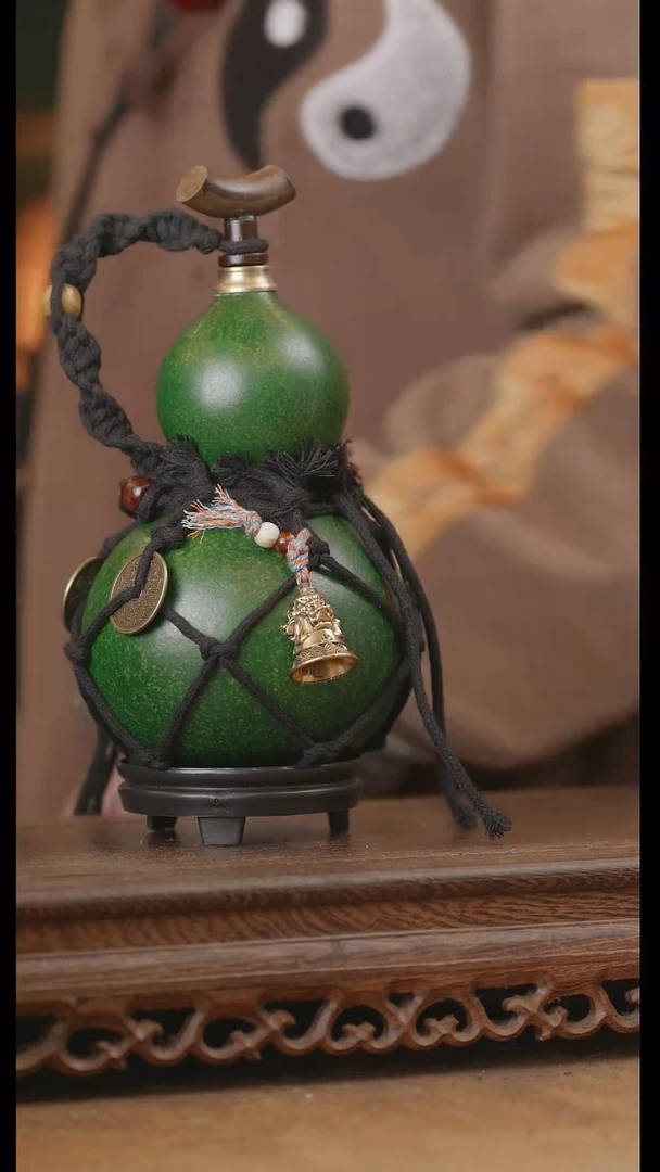 【闪购商品】223号精品天然大漆工艺防渗内胆酒葫芦~