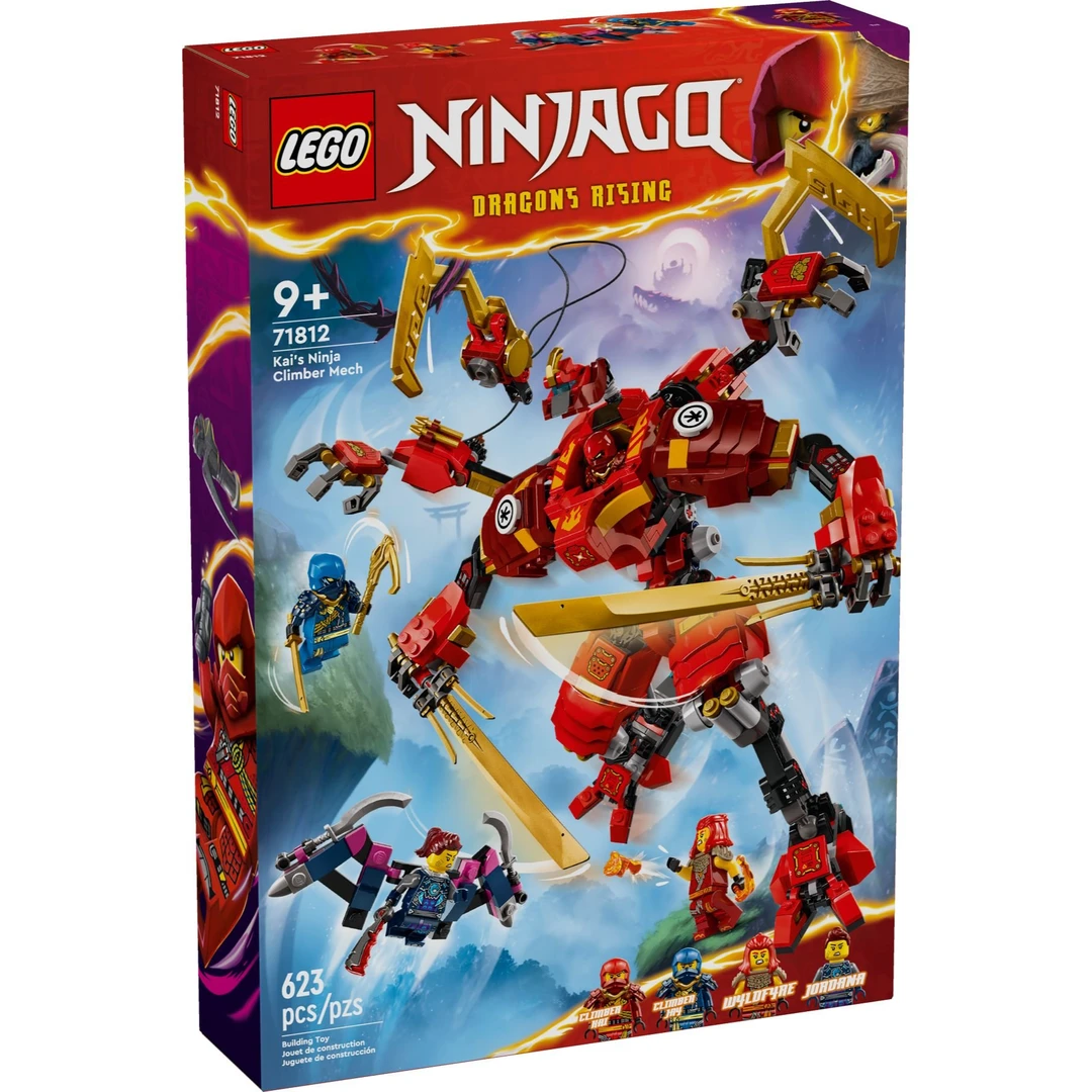 LEGO乐高幻影忍者系列71812凯的忍者攀登者机甲拼搭积木玩具送礼