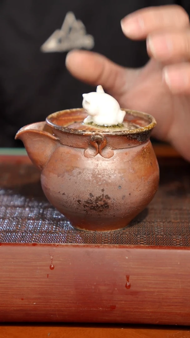 陶瓷奢瓷/瑞寅柴烧茶器（宝瓶）230瑕疵