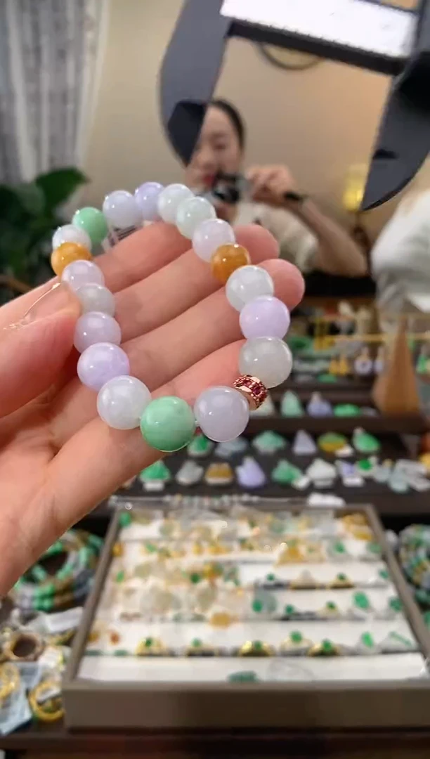 翡翠未镶嵌吊坠(不含链)手串