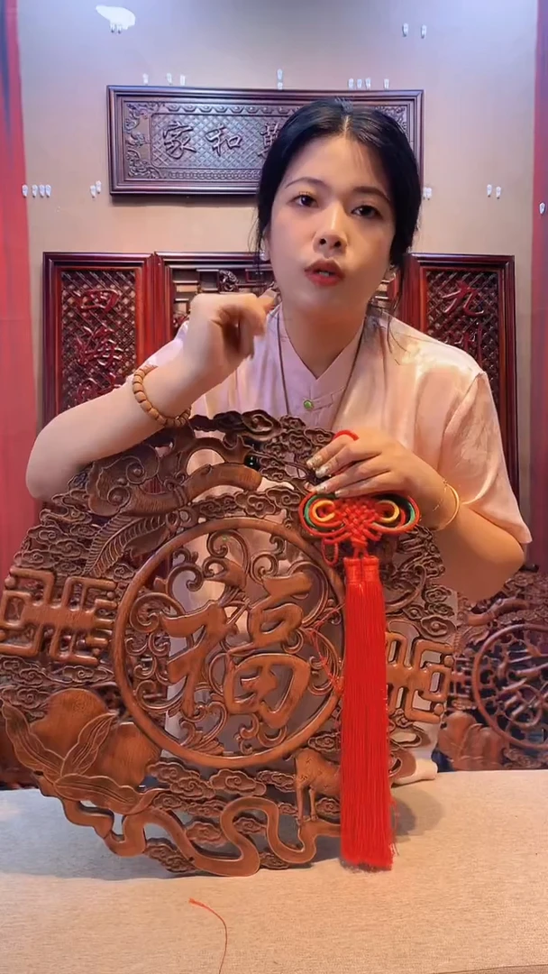 香樟木木雕款48大福挂单个