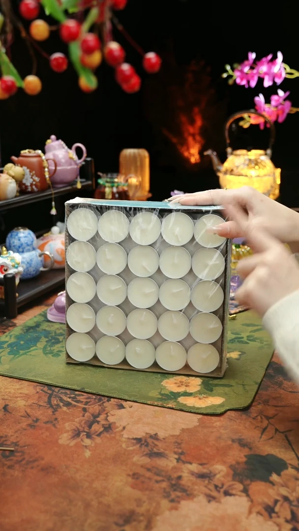 【闪购商品】植物蜡烛4小时100颗茶蜡烛