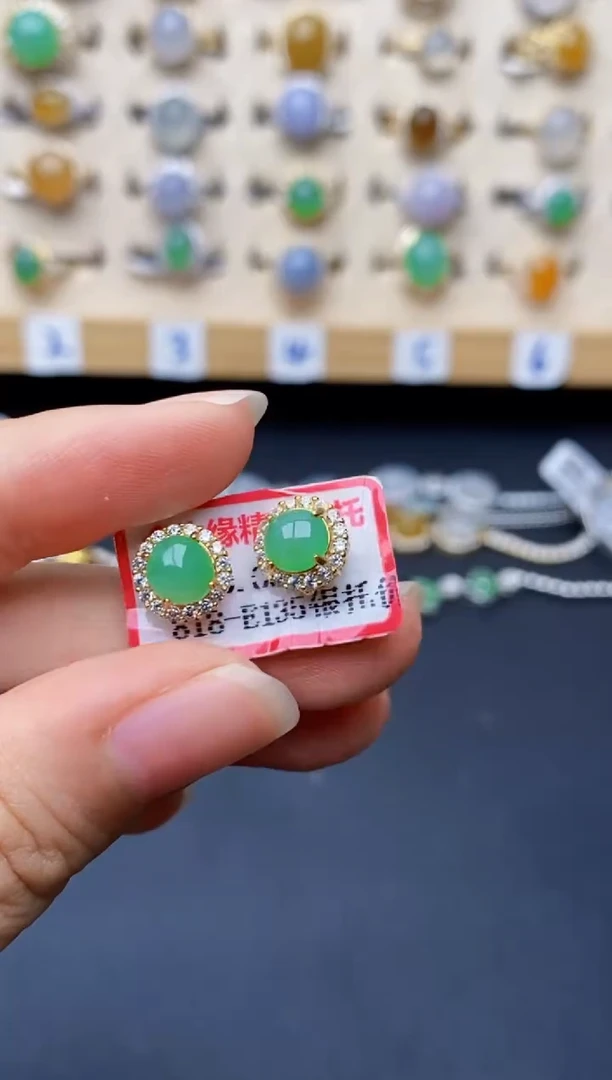 银S925镶嵌戒指翡翠2060